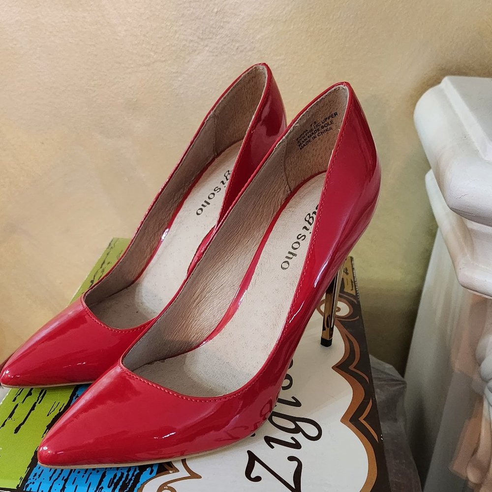 Pre-owned Zigi soho Red patent Pippa heels